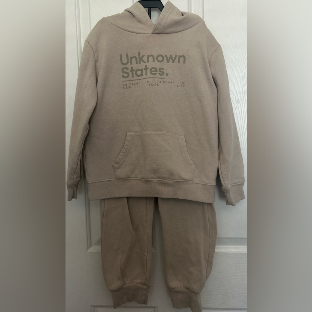 Cotton On Kids Cream Hoodie and Sweatpants